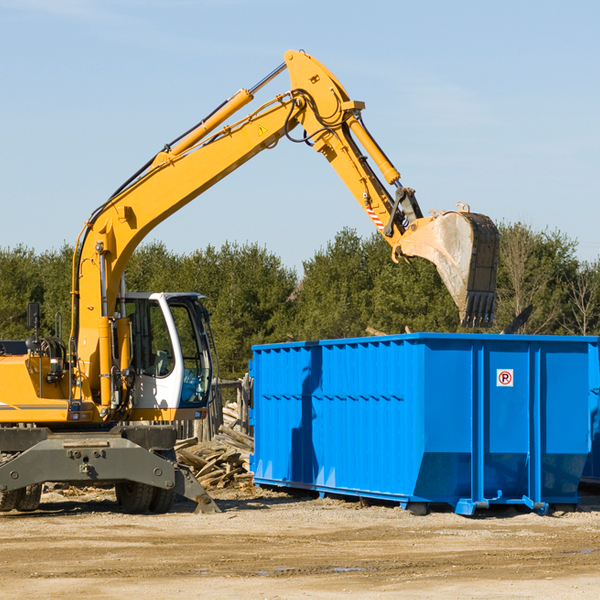 what size residential dumpster rentals are available in Scott Township